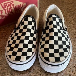 Vans Checkered Slip-ons US Men 4.0, Women 5.5
